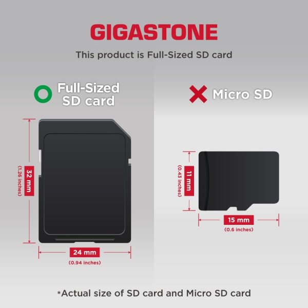 Gigastone 16GB SDHC Memory Card, 2 Pack Premium Series, Tran... - Image 2