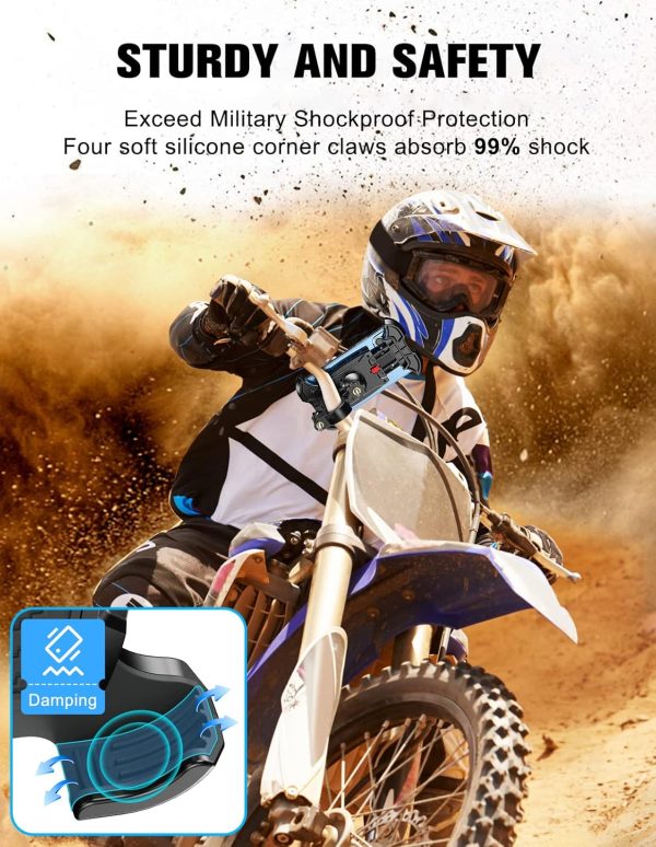 TEUMI Bike Phone Mount, 360° Rotatable Motorcycle Phone Hold... - Image 6
