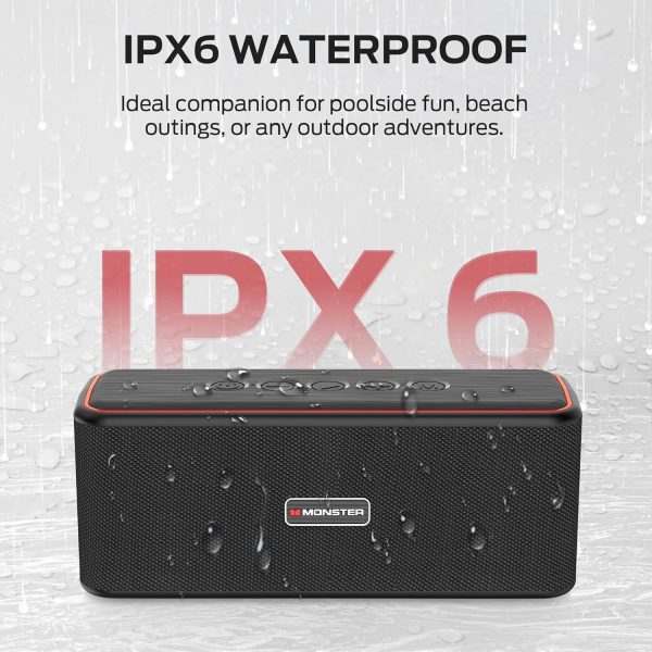 Monster Shock Plus Bluetooth Speaker, Portable Speaker with ... - Image 5