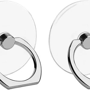 VOVIGGOL Transparent Phone Ring Holder Stand 2 Pcs, 360° Rot...