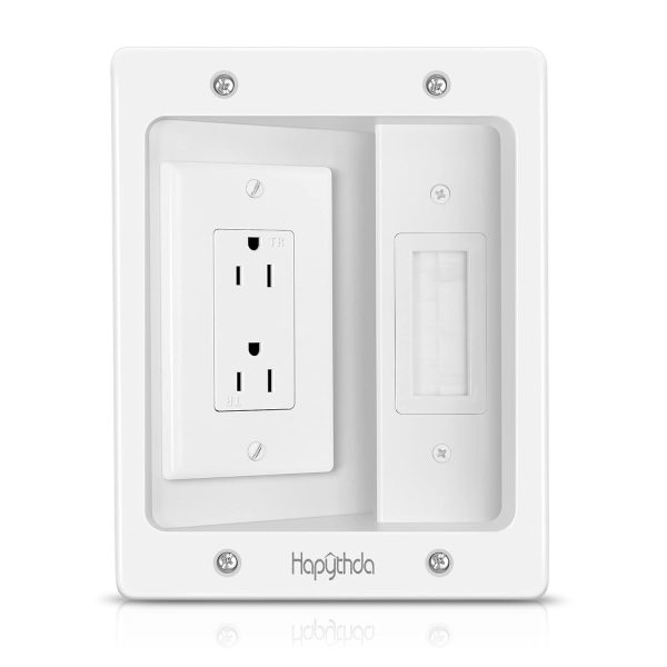 HAPYTHDA in Wall Cable Management Kit for TV, Recessed Outle...