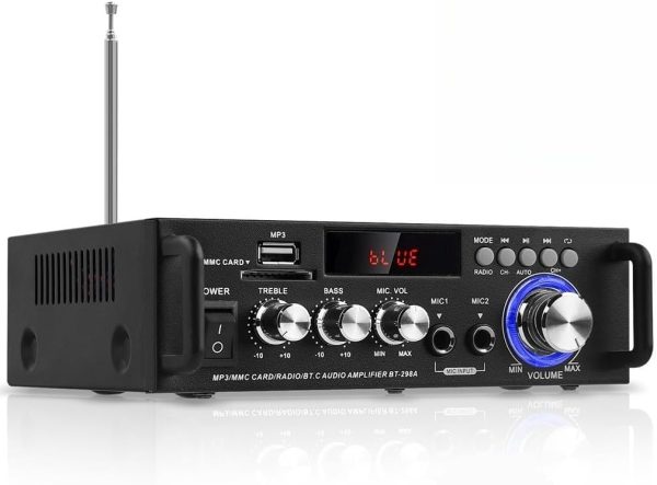 600W Amplifier, HiFi Audio Stereo BT Portable Radio for Car ... - Image 7