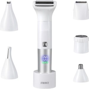 Bikini Trimmer for Women,6-in-1 Painless Electric Shaver for...