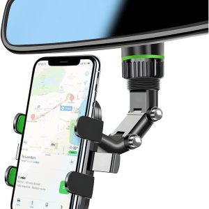XINLIYA Rearview Mirror Phone Holder, 360° Rotatable and Ret...