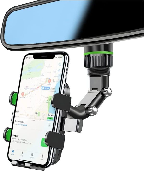 XINLIYA Rearview Mirror Phone Holder, 360° Rotatable and Ret...