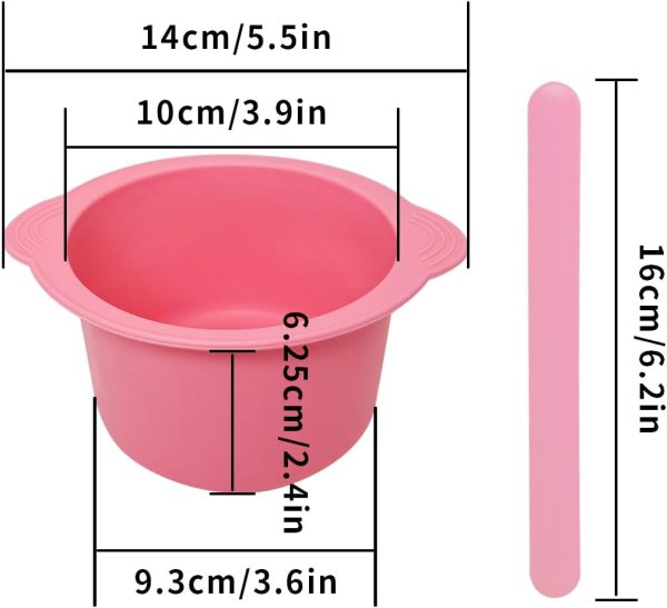 KVZVK Silicone Wax Bowl for Hair Removal, Reusable Non-Stick... - Image 5