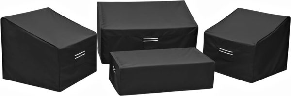 Loriano Patio Furniture Covers, 4 Piece Outdoor Furniture Co...
