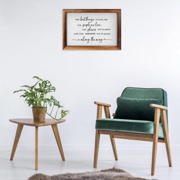 CHDITB The Best Things in Life Framed Wall Art(16"×11"), Woo... - Image 5