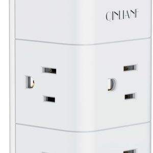 Surge Protector USB Outlet Extender - QINLIANF 3-Sided Multi...