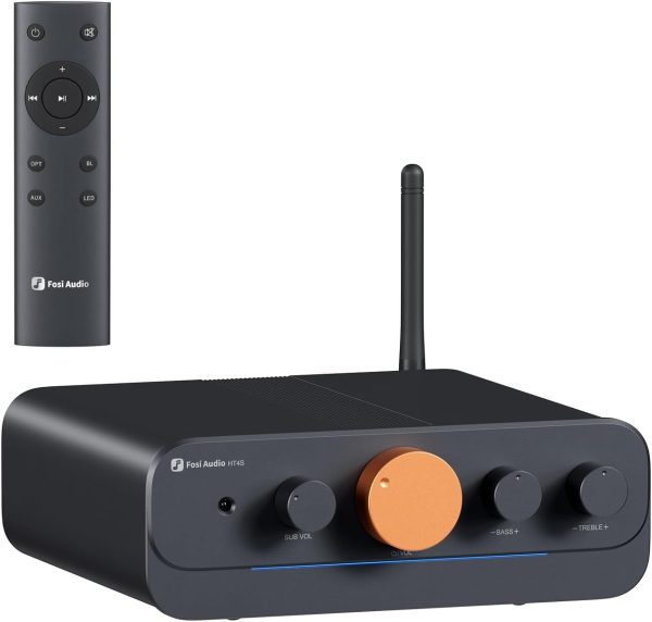 Fosi Audio HT4S Bluetooth Amplifier for Outdoor Speakers, 4 ...