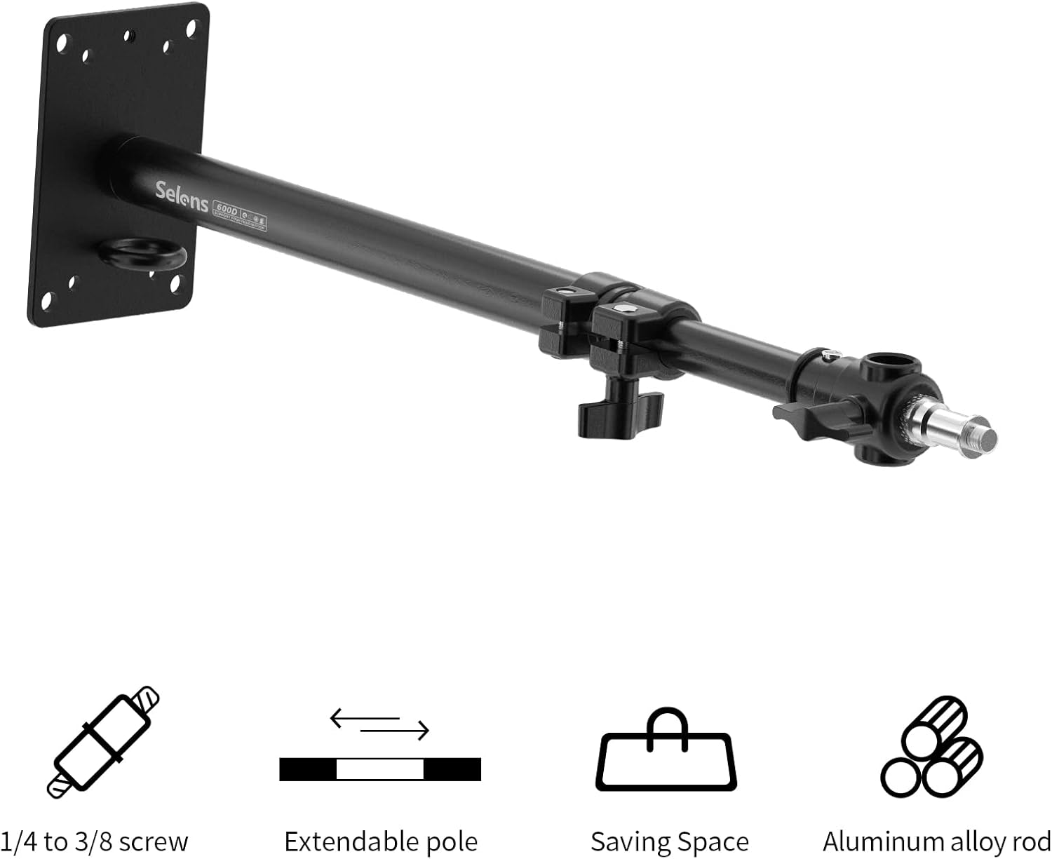 Selens Camera Wall Mount, Wall Mount Boom Arm for Photo Stud…