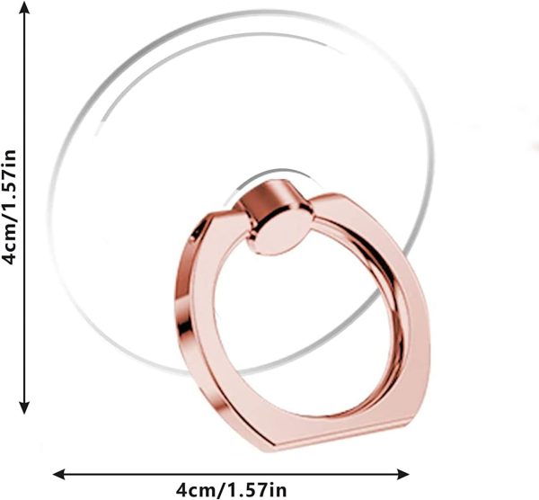 4Pcs Cell Phone Ring Holder, Transparent Finger Ring Holder,... - Image 2