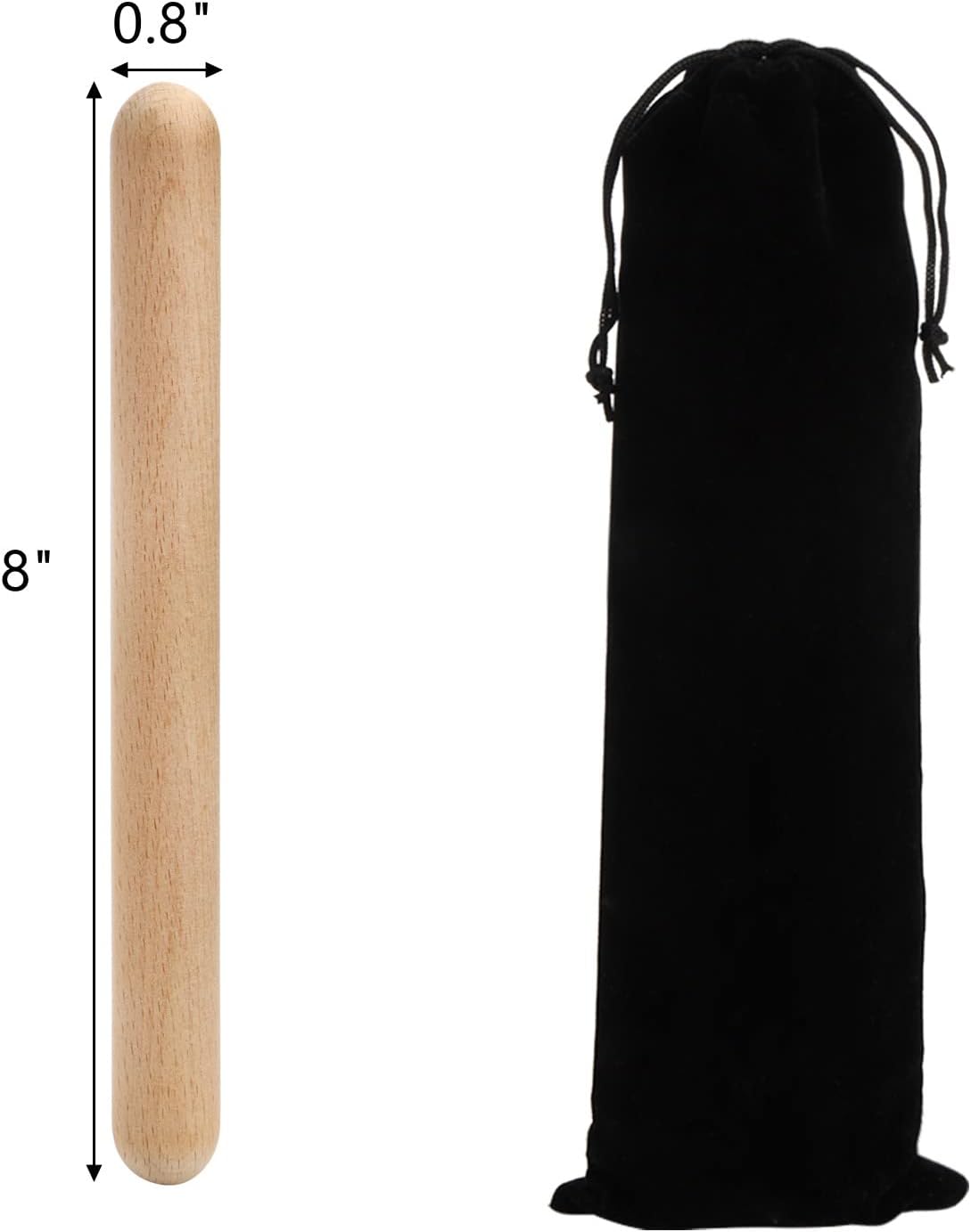 ZEAYEA 24 Pack Rhythm Sticks with 3 Carry Bag, 8 Inch Wood C…