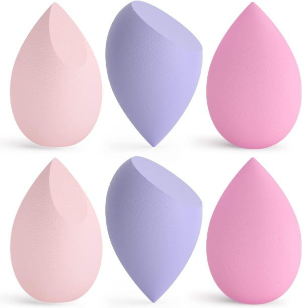Korintin 6 Pcs Makeup Sponges Foundation Blending Beauty Spo...