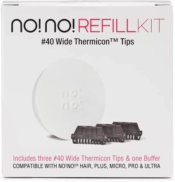 no!no! Thermicon Tip Refill Pack - Wide for Legs, Back, Arms...