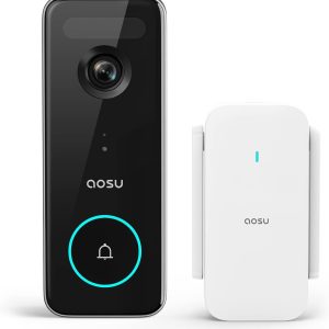 Doorbell Camera Wireless, aosu 5MP Ultra HD, No Monthly Fee,...