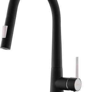 GIMILI Single Handle Pull Out Kitchen Faucet,Matte Black Kit...
