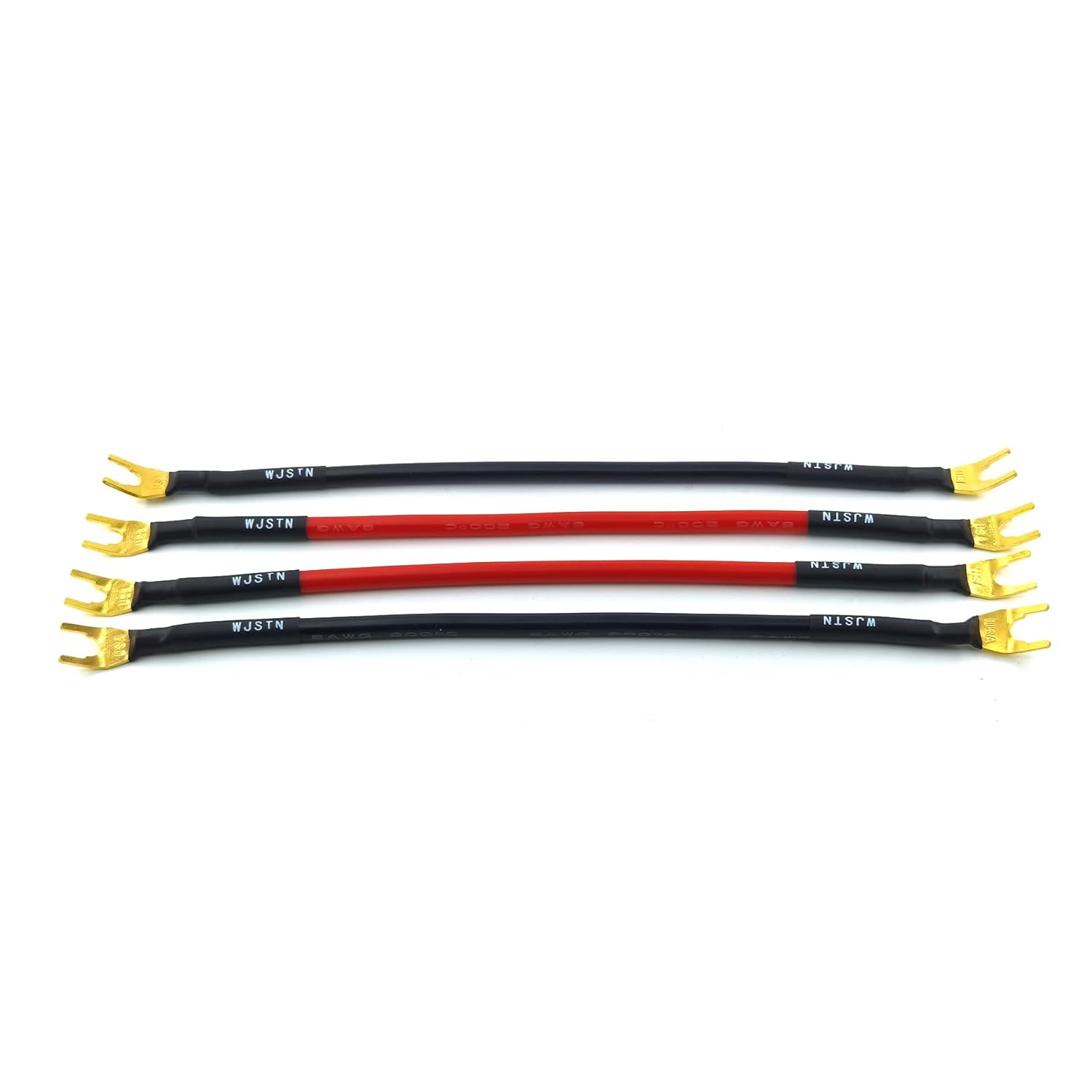 WJSTN Fork Spade to Spade Speaker Jumper Cable, 8AWG Y to Y …