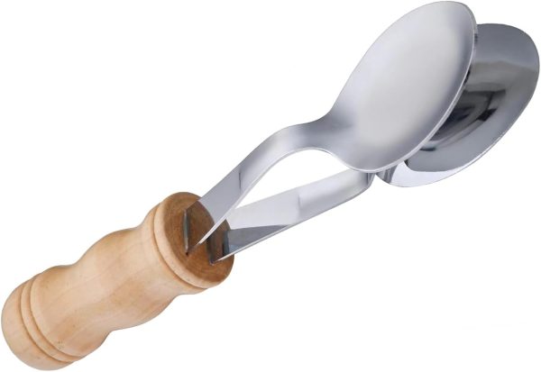QOOWFEANIG Folk Percussion Instrument Musical Spoons Traditi...