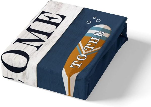Rustic Farmhouse Duvet Cover,Kids Lake House Bedding Set,Ret... - Image 4