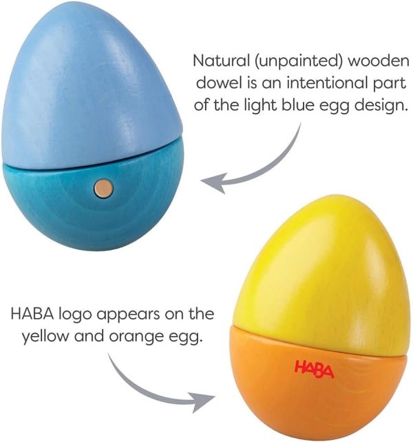 HABA Musical Eggs - 5 Wooden Eggs with Acoustic Sounds, Made... - Image 7
