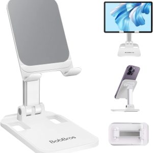 BobBros Cell Phone Stand, Folding Phone Stands, Fully Adjust...