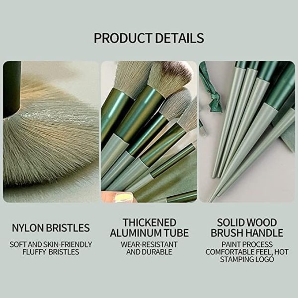 13 Pcs Professional Makeup Brushes Set Makeup Brushes Premiu... - Image 4