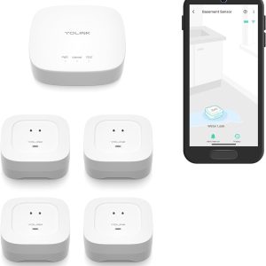YoLink Smart Home Starter Kit: Hub & Water Leak Sensor 4 wit...
