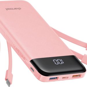 Portable Charger with Built in Cables, Power Bank with Cords...