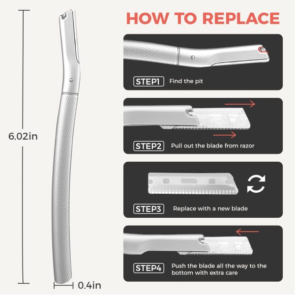 Eyebrow Razor, Face Razors for Women&Men, Eyebrow Trimmer Sh... - Image 5