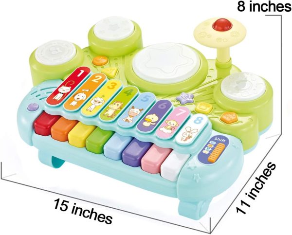 Fisca 3 in 1 Musical Instruments Toys, Electronic Piano Keyb... - Image 7
