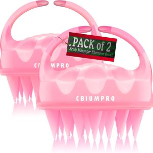 Cbiumpro 2-Pack Scalp Massager Shampoo Brush, Ultra Soft Sil...