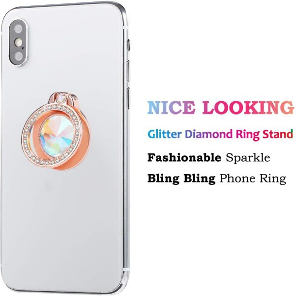 Glitter Bling Bling Phone Ring Holder,Sparkle Phone Ring Art... - Image 2
