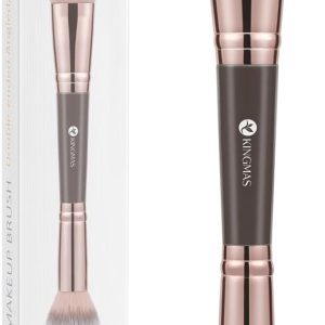 KINGMAS Foundation Makeup Brush, Double-ended Angled/Round T...