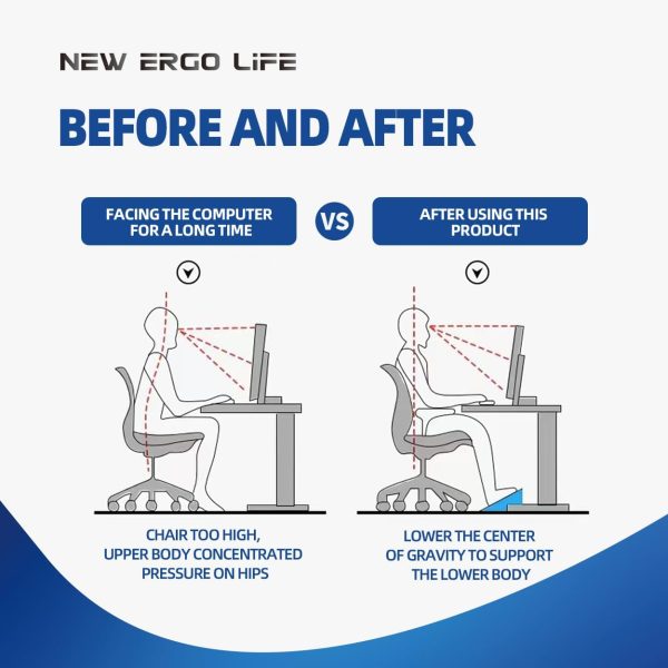New Ergo Life Adjustable Footrest Under Desk, Comfort Foot S... - Image 4