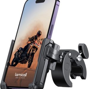 Lamicall Motorcycle Phone Mount Holder - [Camera Friendly] [...