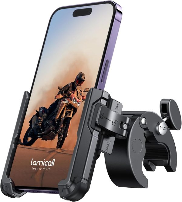 Lamicall Motorcycle Phone Mount Holder - [Camera Friendly] [...