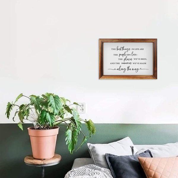 CHDITB The Best Things in Life Framed Wall Art(16"×11"), Woo... - Image 4