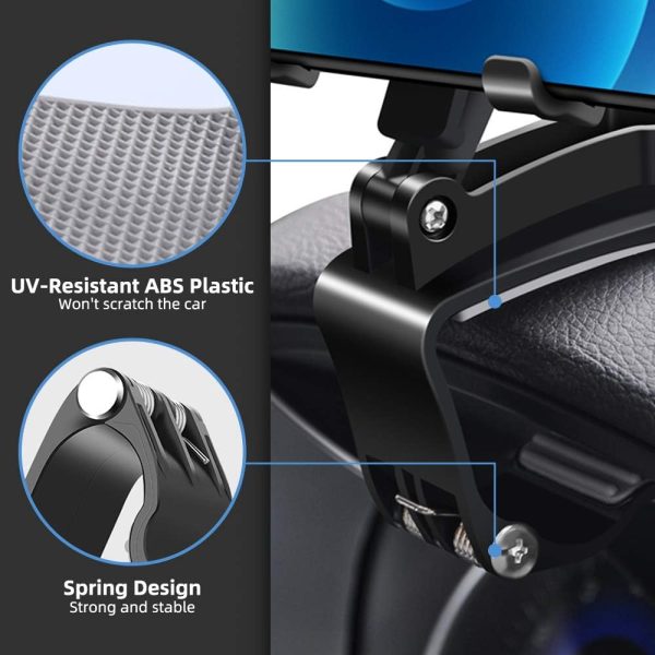 FONKEN Car Phone Mount, 360 Degree Rotation Dashboard Clip M... - Image 4