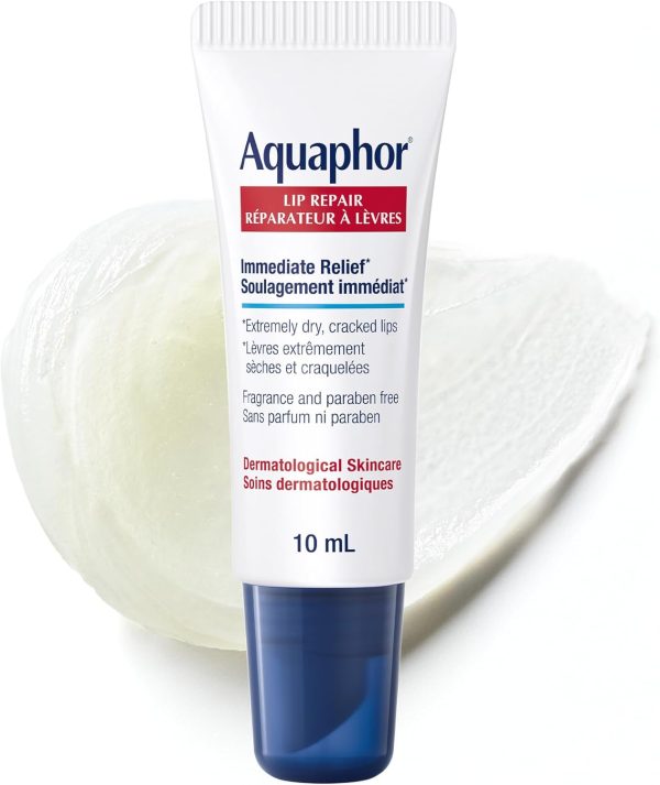 Aquaphor Lip Repair Lip Ointment for Extremely Dry, Chapped ...