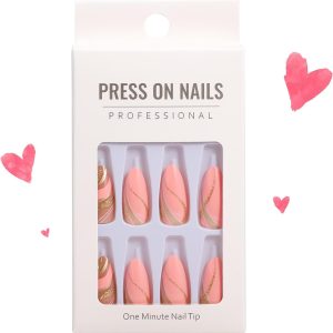 Press On Nails Short Long Almond Square Ballet Shape - Glue ...