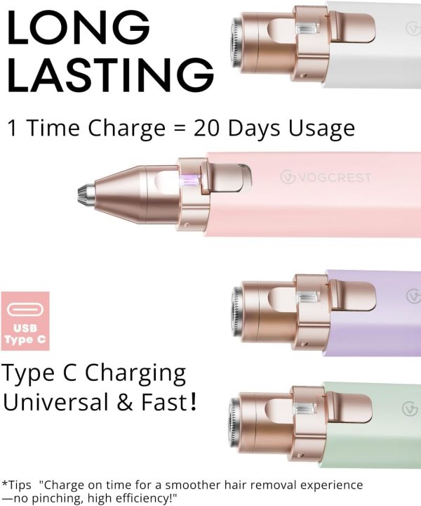 Portable Eyebrow Trimmer & Facial Hair Removal for Women, Re... - Image 6