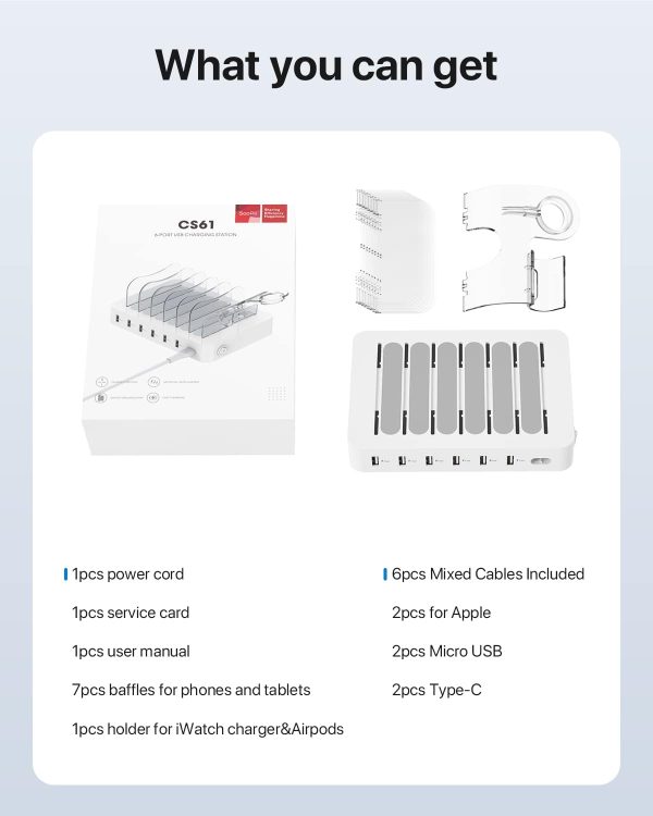 SooPii USB Charging Station Organizer for Multiple Devices, ... - Image 7