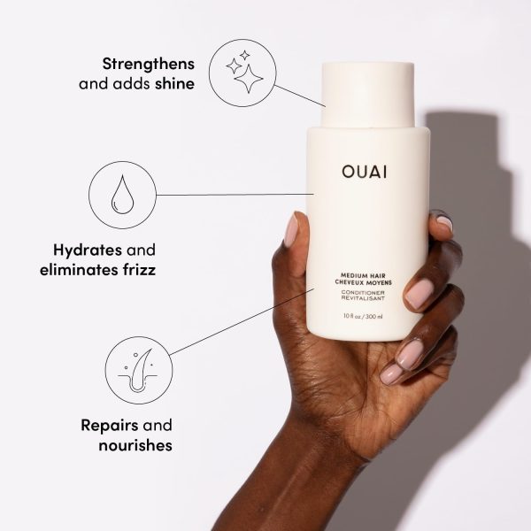 OUAI Medium Conditioner - Hydrating Hair Conditioner with Co... - Image 2
