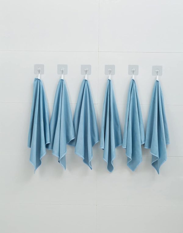 Puomue 6 Pack Microfiber Glass Cleaning Cloths, Streak Free,... - Image 6