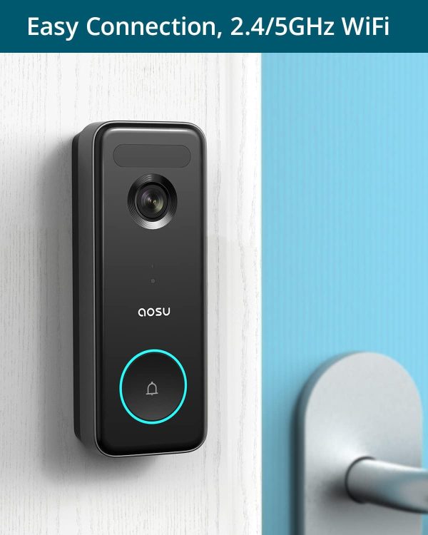 Doorbell Camera Wireless, aosu 5MP Ultra HD, No Monthly Fee,... - Image 5