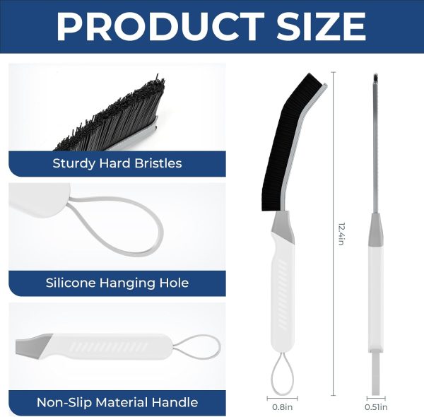 Cleangor Crevice Cleaning Brushes, Scrub Brush Tool for Hard... - Image 2