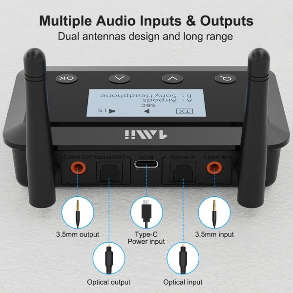 1Mii B03+ Bluetooth Transmitter Receiver for TV Home Stereo,... - Image 6