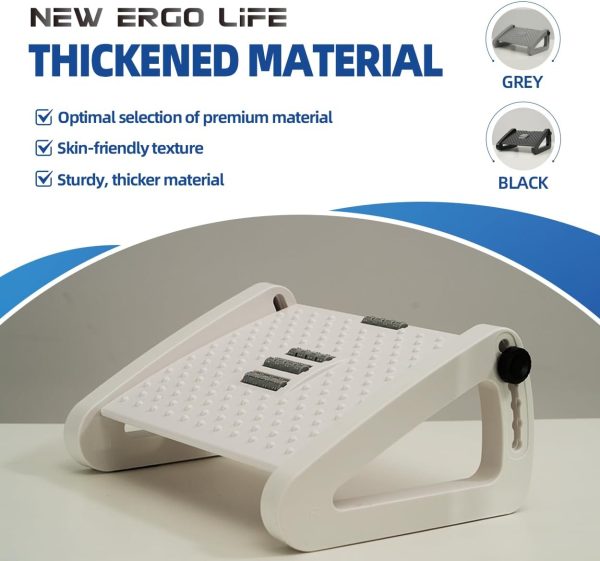 New Ergo Life Adjustable Footrest Under Desk, Comfort Foot S... - Image 7