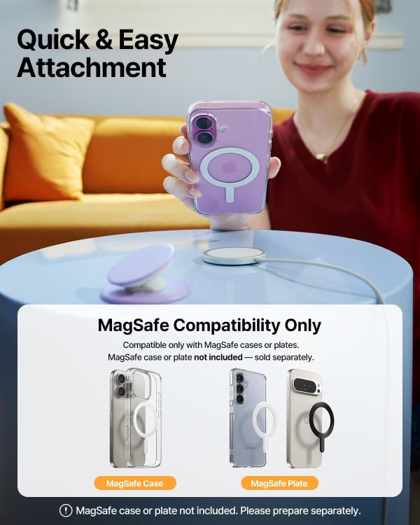 Sinjimoru for MagSafe Phone Grip, Soft Silicone Magnetic Fin... - Image 7